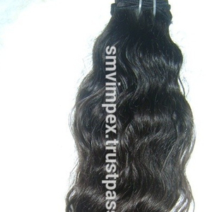 100% non transformés de bonne qualité réel ondulé 22 "extension gratuite de perte de cheveux naturels cheveux humains tissage de cheveux bruts - Product Image 1