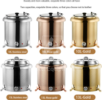 Chauffe-soupe électrique en acier inoxydable Bain Marie Bouilloire Restaurant Traiteur Buffet Réchauffeur d'aliments Pot Hôtel Restaurant Fournitures