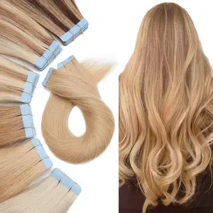 100% Virgin Remy Wholesale Chemical-free Tangle-free Straight Weft Unprocessed Quality Tape Hair Extensions Human Hair