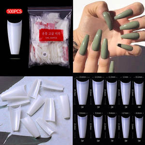 Exclusivas Puntas de <span class=keywords><strong>Uñas</strong></span> Francesas en Forma de T, Media Cobertura, Transparentes, Naturales, Ultrafinas, Sin Costuras, Bolsa de 500 Piezas - Product Image 1