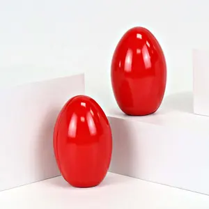 Scatola di latta eco friendly a forma di uovo decorativo a forma di uovo alimentare per le vacanze di Pasqua