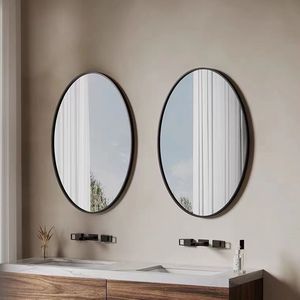 Hình bầu dục nhôm hợp kim khung nhôm khung tường gương vẽ phòng Gương phòng tắm mrror cho trang trí nội thất - Product Image 5