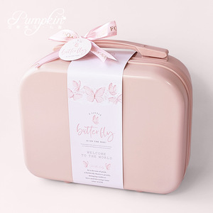 Caja de Regalo para Bebé, Bonito Conjunto de Ropa de Algodón 100% Rosa, Conjunto de Ropa de Varias Piezas para Recién Nacida, Vestido de Mariposa para Niña Pequeña, Mono - Product Image 3