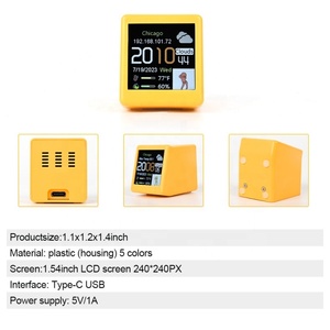 Tốt hơn hiện đại mini Lịch Điện tử sáng tạo kỹ thuật số bàn Đồng hồ thông minh Wifi Dự báo thời tiết trạm bảng đồng hồ - Product Image 5