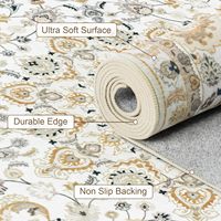 Tapis extra large moderne en polyester doux, personnalisable, lavable, antidérapant, pour la maison et la décoration intérieure multi-usages.