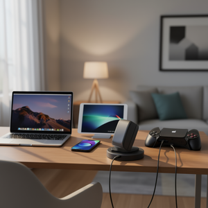 Adaptateur de charge multi-prises 2250mA, tension réglable, pour tablette, téléphone, console de jeu - Product Image 2