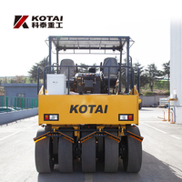 KP166 compacteur diesel de 16 tonnes pour la construction de rouleaux de pneus industriels en caoutchouc d'asphalte
