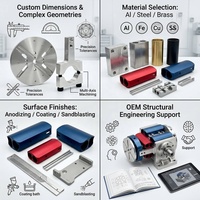 Composants usinés sur mesure en aluminium et acier inoxydable par fraisage et tournage CNC, pièces non standard pour l'automatisation