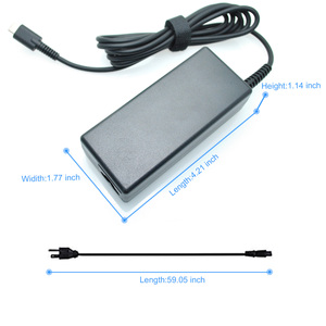 Adaptador de Corriente para Portátil Tipo C de 65W, 20V 3.25A, Enchufe de Salida CC, Repuesto para H6 TPN DA20 TPN CA21 L67440 001 - Product Image 4