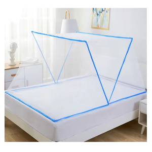 Upgraded Automatic Pop up Mosquito Plastic Fiberglass Tent for Family Camping Garden with High Density Mesh Quick Fold Carry - Product Image 1