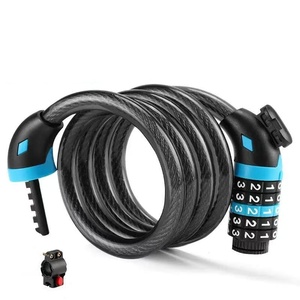 Le cadenas à combinaison pour vélo est un câble de vélo flexible avec un cadenas à 4 chiffres personnalisé, offrant une protection <span class=keywords><strong>fiable</strong></span> pour votre vélo. - Product Image 4