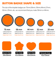 Badge personnalisé holographique de haute qualité, diverses formes, en étain sans nickel, pour les fans d'anime