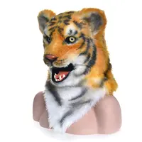 Tiger Head Mask Realistic Animal Halloween Mask for Halloween Cosplay Costume Party