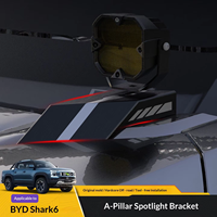 Support de fixation en alliage d'aluminium pour projecteur sportif pour BYD Shark 6, support de montage pour éclairage de travail LED sur capot, accessoire de modification