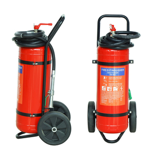 35kg Koolstofstaal brandblusser op wielen, droog poeder, ABC-<span class=keywords><strong>type</strong></span>, met 6A 183B classificatie voor gebruik in tankstations, winkelcentra en fabrieken - Product Image 1