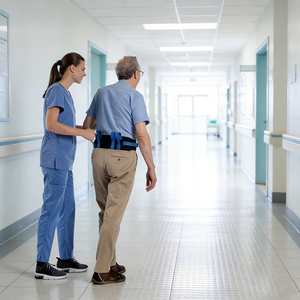 Cinturón de Asistencia para Caminar con 6 Asas, Cinturones de Transferencia para Personas Mayores, Pacientes, Ayuda para Levantarse, Cinturones de Transferencia con Asistencia de Elevación - Product Image 6