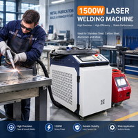 Machine de soudage au laser à fibre portative 1500W, soudeuse laser 4 en 1 pour la fabrication de cadres de panneaux publicitaires et de caissons lumineux