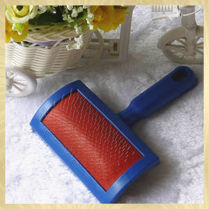 Brosse moulante en plastique pour le toilettage de chiens, poils longs, pour animaux de compagnie, de chats, de chiots et de chatons, épingles en acier inoxydable, 1 pièce - Product Image 3