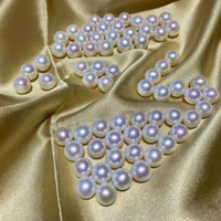 2024 9-10mm perles de perles d'eau douce en vrac 4A blanc cultivé naturel pour la fabrication de bijoux approvisionnement en gros