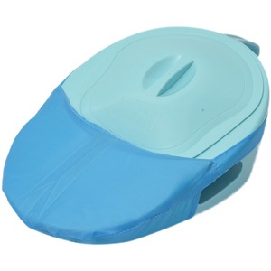 Bacinica para ancianos, pacientes posparto, cuidado hospitalario, plástico con cojín trasero, unisex - Product Image 4