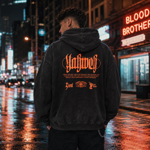Felpa con Cappuccio Personalizzata di Alta Qualità con Logo Serigrafato, Cotone Pesante 400GSM, OEM, Basso MOQ, Pullover Oversize per Uomo - Product Image 6