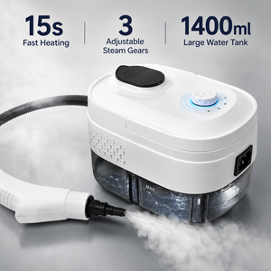 Nettoyeur Vapeur Haute Pression OEM ODM 1400ml, Chauffage Rapide en 15s, 3 Vitesses, Machine de Nettoyage Portable Polyvalente pour Cuisine et Salle de Bain - Product Image 1