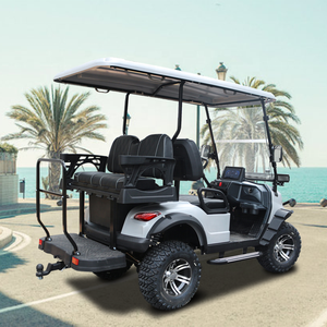 Nouveau chariot de golf électrique 2 + 2 quatre places voiturette de golf pneus de buggy de plage - Product Image 3