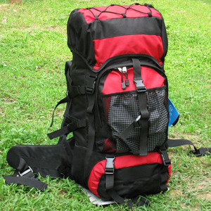 Sac à dos de montagne léger personnalisé de 50 l, doublure en nylon, grande capacité, randonnée en plein air, escalade, camping, randonnée, y compris la pluie - Product Image 6