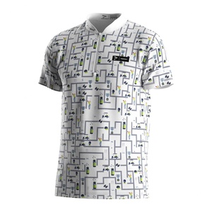 Camiseta Casual Personalizada con Sublimación, Diseño con Cierre, Cuello Alto, Camiseta Polo de Manga Corta para Hombre - Product Image 1