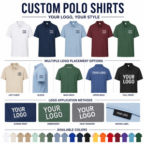 Polo unisexe personnalisé avec logo – Qualité supérieure pour hommes et femmes – Vente en gros – Tenue décontractée professionnelle pour équipes de golf – Plusieurs couleurs – Marque privée OEM - Product Image 2