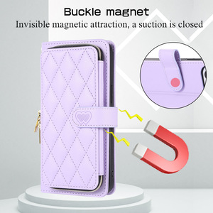 Para <span class=keywords><strong>Iphone</strong></span> 16 Pro Max Wallet Phone Case cuenta con un estilo de bolso con cremallera con ranuras para tarjetas Kickstand para <span class=keywords><strong>Iphone</strong></span> 15 <span class=keywords><strong>14</strong></span> 13 12 - Product Image 3
