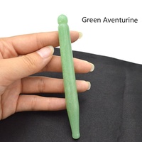 Barre de massage facial en jade naturel, stylo d'acupression, outil de réflexologie, point de pression pour une relaxation complète du corps