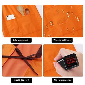 Tablier de cuisine en PVC robuste de haute qualité avec logo personnalisé, tablier noir imperméable avancé à manches <span class=keywords><strong>pour</strong></span> adultes, idéal <span class=keywords><strong>pour</strong></span> le nettoyage - Product Image 3