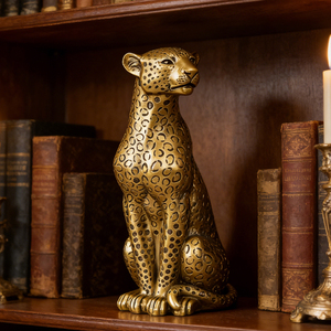 Sculptures d'animaux en résine, léopard, pour figurines, décoration intérieure - Product Image 2