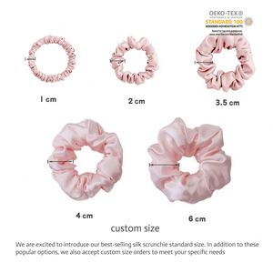 <b>100</b>% Mulberry <b>Silk</b> Kids Soft Ties Vintage Printing Wedding Fashion <b>Hair</b> <b>Scrunchies</b> - Product Image 3