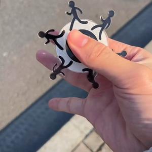 Creative Little Man Running Acrylic Fidget Spinner Sensory <b>Stress</b> Relief <b>Toy</b> Decompression Anti-<b>Stress</b> Made of Durable Plastic - Product Image 4