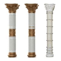 Colonnes romaines en plastique ABS de style moderne, moules de construction, piliers creux en béton pour la décoration de la maison