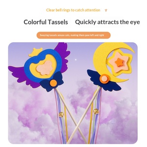 Juguete para Gatos, Accesorios para Jugar con Gatos, Varita de Peluche, Juguetes Interactivos con Movimiento para Mascotas - Product Image 3