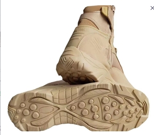 รองเท้าบูทยุทธวิธีสำหรับผู้ชาย combatt Gear สีดำ Rafale asiaon หนังเดลต้าอำพรางรองเท้าเดินป่าทะเลทรายสหรัฐอเมริกา - Product Image 4