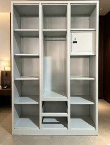 Armadi in Metallo Convertibili su Misura; Armadi in Acciaio con <span class=keywords><strong>Ante</strong></span> <span class=keywords><strong>Scorrevoli</strong></span>; Mobili Moderni Multifunzione per Camera da Letto per Villa - Flat Pack - Product Image 5