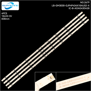 Tira de Luz de Fondo LED para TV, Compatible con <span class=keywords><strong>Philips</strong></span> 43PUS6504/12 43PUS7505/12 43PUS6554/12 LB-GM3030-GJPHP434X10AUS2-X IC-B-AOAG43DA28 - Product Image 2