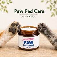 Baume pour pattes de chien et de chat 60ml Crème naturelle pour coussinets de pattes Huiles essentielles Formule à la cire d'abeille Sans danger pour la léchage Protection contre la neige salée et le pavé chaud