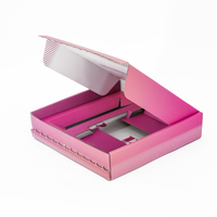 Benutzer definierte Postfächer Rosa Kleidung Schuh Mailer Wellpappe verpackung Große Pappkartons für Geschenke