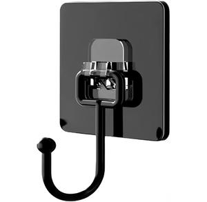 Crochet mural noir tendance pour la maison, crochet adhésif puissant, bonne adhérence murale, crochet sans trace, capacité de charge élevée - Product Image 1