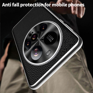 Litchi Funda móvil con diseño de patrón de cuero genuino para <span class=keywords><strong>Xiaomi</strong></span> 12S Ultra Business Style Phone Case para <span class=keywords><strong>Xiaomi</strong></span> 15 14 13 Ultra - Product Image 6