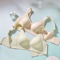 Soutien-gorge invisible sans armatures, push-up, respirant, sans couture, taille plus, en stock, vente en gros, coussinets en gel non amovibles, sexy