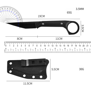 Couteau de poche tactique en acier 440 pour le camping et la survie en plein air avec étui Kydex - Product Image 6
