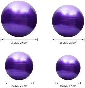 Palla da Pilates e Yoga Antiscivolo in PVC Rinforzato Antiesplosione, per Esercizi di Equilibrio e Fitness, COCOLE KKL-YJQ001 - Product Image 2