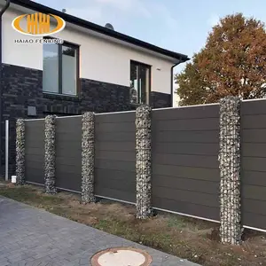High quality waterproof wpc cheap privacy wood grain plastic composite decking fence boards