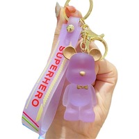Porte-clés Ours Violent Créatif Tendance, Cadeau d'Anniversaire pour Couple, Pendentif pour Voiture et Sac, Vente en Gros